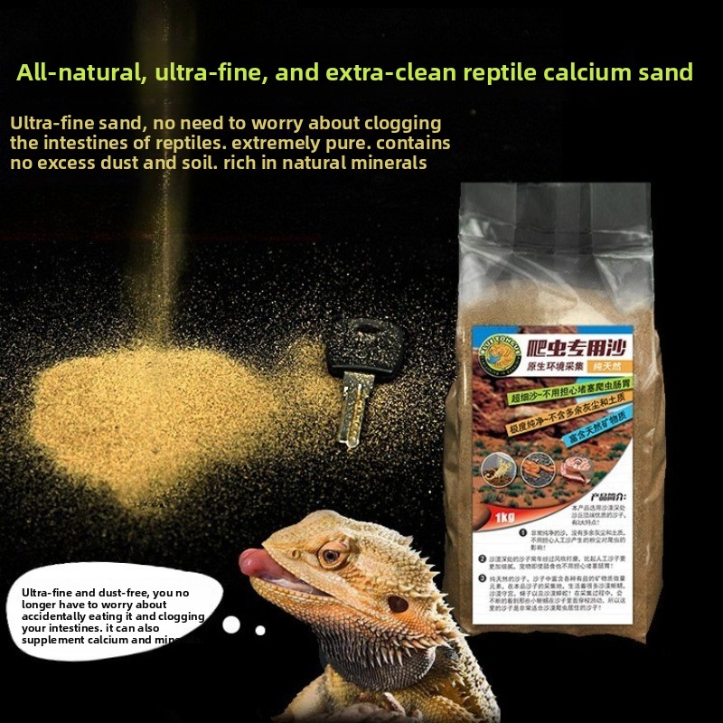 Calcium Powder Reptile - Sabbia di Calcio per Rettili, Substrato