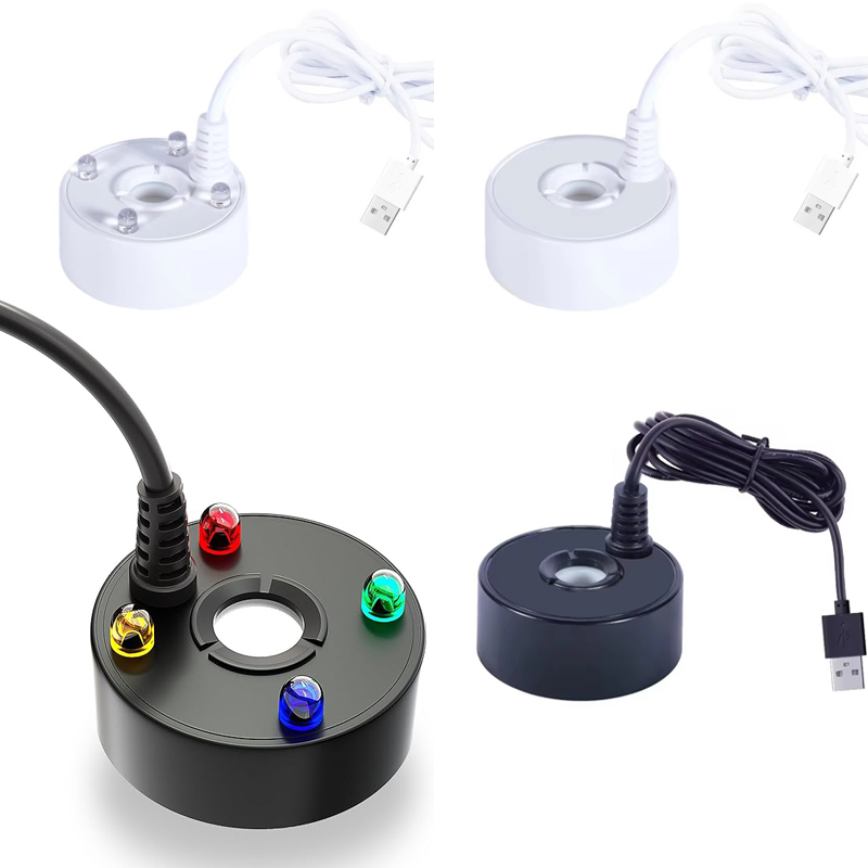 Terrarium Fogger Ultrasonic - Umidificatore USB a 4 LED con